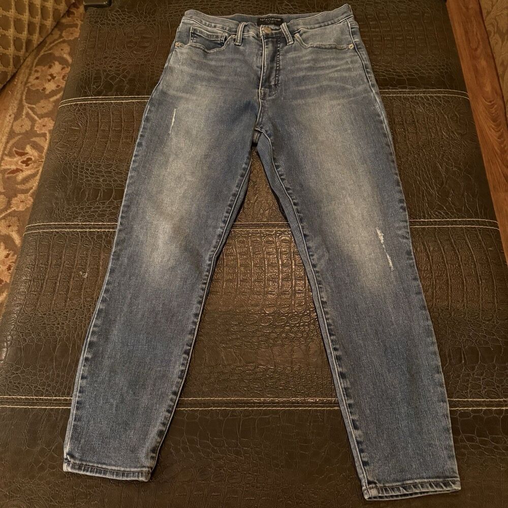 Lucky Brand Los Angeles High Rise Crop Womens Jeans Bridgette Distressed 10/30